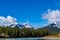 Views of the Rockies from the Bow Valley Parkway. Banff National Park Alberta Canada