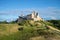 Views of the ruins of the medieval castle of the Livonian order. August afternoon. Rakvere, Estonia