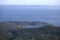 Views of the south west coast of Ibiza and Formentera island from the Sa Talaya mountain in Sant Jose.