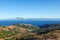 Views of the Strait of Gibraltar and the mountain Jebel Musa in Morocco from the Spanish side, provence Cadiz, Spain