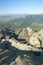 Views from the top of a mountain in the national park of the summits of the Sierra de Guadarrama, La Pedriza