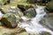 Views of tropical waterfalls in Asia.