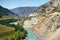 Views of the Turquoise Katun river and the Altai mountains, Russia