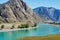 Views of the Turquoise Katun river and the Altai mountains, Russia