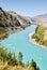 Views of the Turquoise Katun river and the Altai mountains, Russia