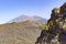 Views of the volcano El Teide, as seen from the mountain tops at Masca, Tenerife, Spain