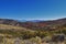 Views of Wasatch Front Rocky Mountains from the Oquirrh Mountains with fall leaves, Hiking in Yellow Fork trail Rose Canyon Utah