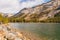 Views of the water and surroundings of Lake Tenaya at one of the entrances to Yosemite National Park, California, USA