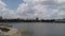 Views of white cotton clouds in blue sky