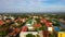 Vigan city in sunny weather, aerial view.