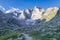 Vignemale mountain highest of the French Pyrenean summit in the Pyrenees National Park, Hautes-Pyrenees, France, Europe