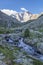 Vignemale mountain highest of the French Pyrenean summit in the Pyrenees National Park, Hautes-Pyrenees, France, Europe