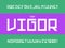 Vigor font. Vector alphabet letters