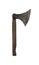 Viking Age battle axehead with replica wooden handle