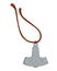 Viking amulet silver pendant on rope Mjolnir hammer of Thor