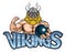Viking Bowling Sports Mascot