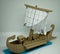 Viking cardboard boat model toy recycled