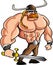 Viking cartoon with a big sword