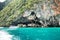 Viking cave where bird\'s nests (swallow) collected. Phi-Phi Leh island, Thailand.