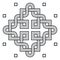 Viking Decoration Knot - Interweaved Squares Snake Frame