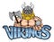 Viking Golf Sports Mascot