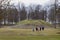 Viking graves at Borre mound cemetery in Horten, Norway