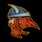 Viking head mascot logo , vector graphic
