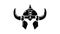 Viking helmet knight icon animation