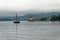 Viking Longboat Replica sailing in Alesund, Norway