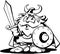 Viking Man Cartoon Design Vector Clipart