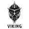 Viking scandinavian ancient warrior head vector icon