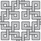 Viking Seamless Pattern - Interweaved Squares