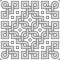 Viking Seamless Pattern Tile - Chained Semi-Rounded Squares