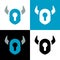 Viking security logo icon design template elements - Vector