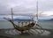 Viking ship monument Solfar the Sun Voyager in Reykjavik