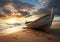 Viking Sunset: A Serene Beachscape for Your Favorite Business Su