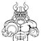 Viking Tennis Sports Mascot