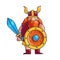 Viking vector cartoon character