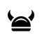 Viking warrior armor helmet icon design - Vector