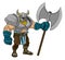 Viking Warrior Barbarian Gladiator Cartoon Man