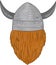 Viking Warrior Head Rear View Drawing
