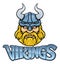 Viking Warrior Mascot Sign Graphic