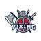 Viking warrior sport logo template