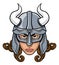 Viking Woman Warrior Mascot