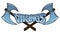 Vikings Crossed Axes Sign Graphic