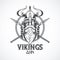 Vikings warriors printed tshirt template