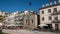 Vila Nova de Guia, Porto, Portugal- Port Wine producers and people in street.