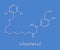 Vilanterol COPD drug molecule. Skeletal formula.