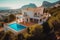 Villa in Altea Hills, Spain, Costa Blanca. Luxyry villa with swimming pool in mountains.