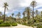 Villa Bonanno, public garden in Palermo, Sicily, Italy